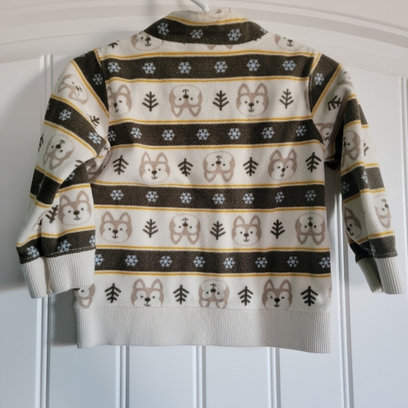 Carters Wolf Snowflake Fleece Pullover Toddler 18M - Picture 6 of 6